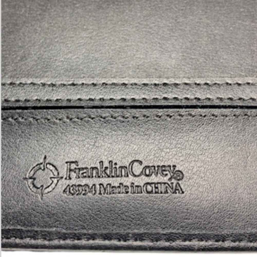 Franklin Covey 23994 Basic Slim Cover Black Open Cover Wirebound Planner
